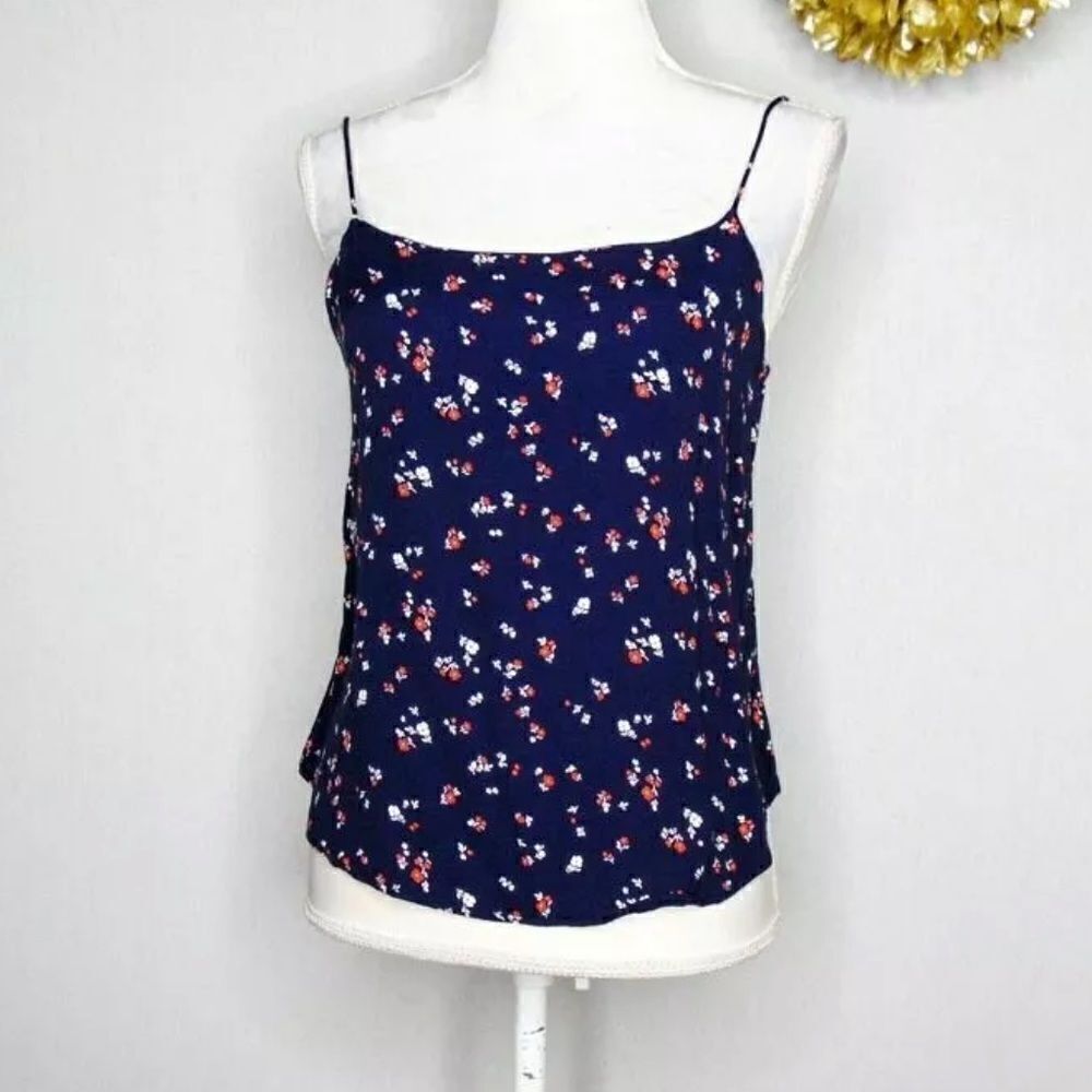 REFORMATION Floral Spaghetti Strap Tank Cami